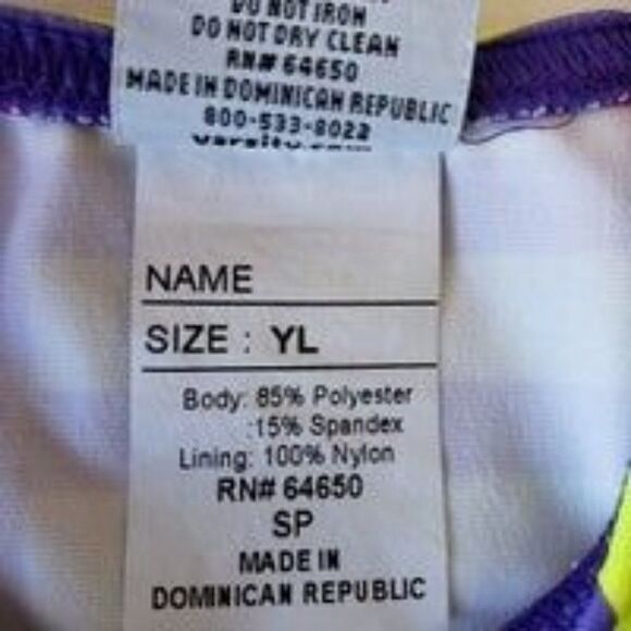 Girls Spirit Cheer Sports Bra Crop Top Multi Color Large New clearance - Picture 10 of 10